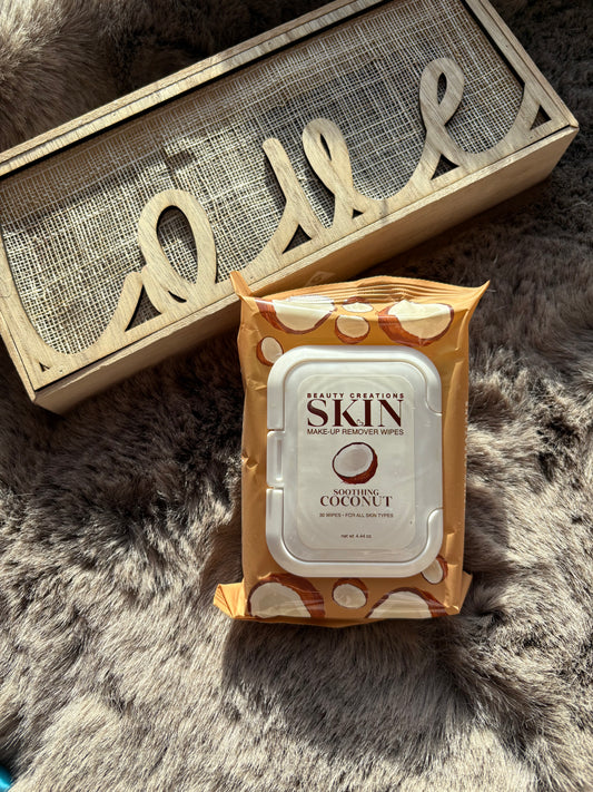 Lingettes démaquillantes noix de coco